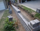 retaining wall construction