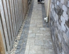 Interlocking brick walkways
