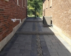 Interlocking brick walkways